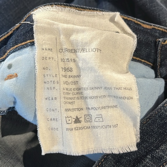 Current/Elliott The Skinny Loved Destroy Splatter Jeans - Picture 12 of 12